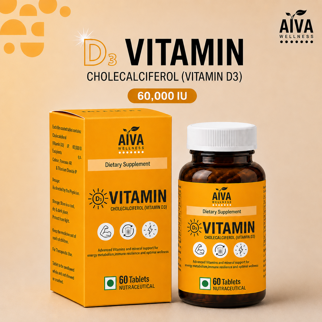 Vitamin D3 60,000 IU